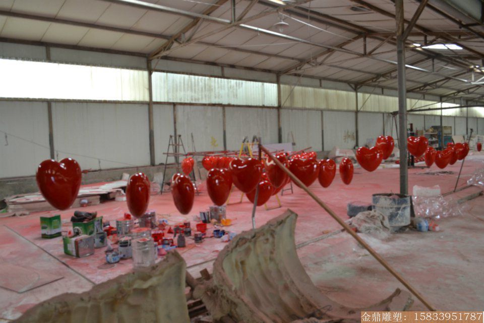 玻璃鋼紅心 婚慶用品1