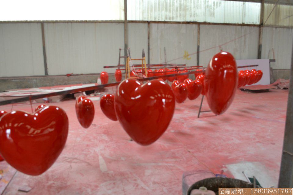 玻璃鋼紅心 婚慶用品3