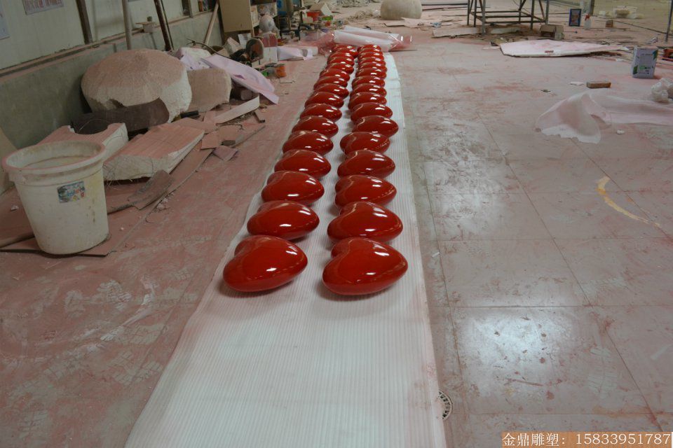玻璃鋼紅心 婚慶用品6