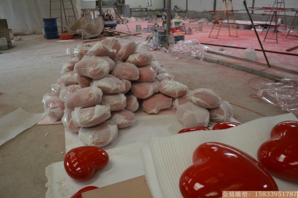 玻璃鋼紅心 婚慶用品8