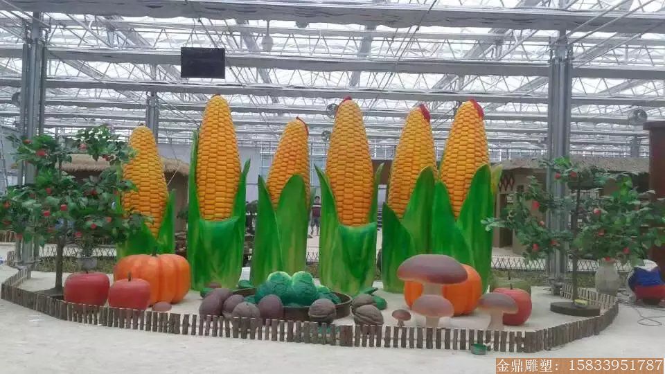 玉米雕塑制作 農作物雕塑制作