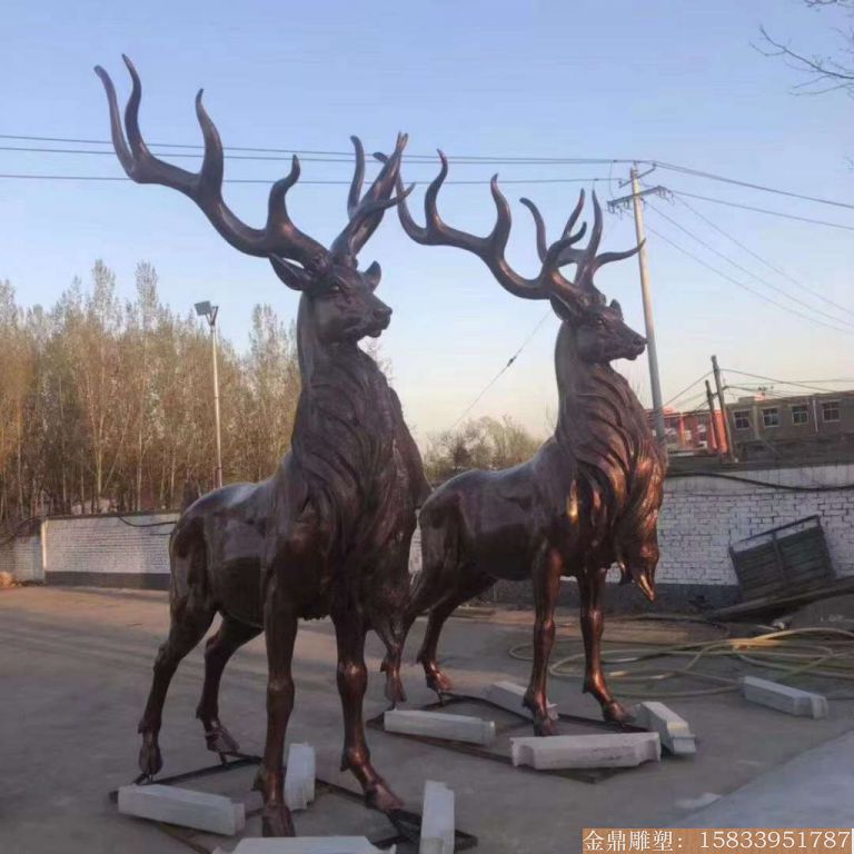 玻璃鋼麋鹿雕塑 動物鹿雕塑2