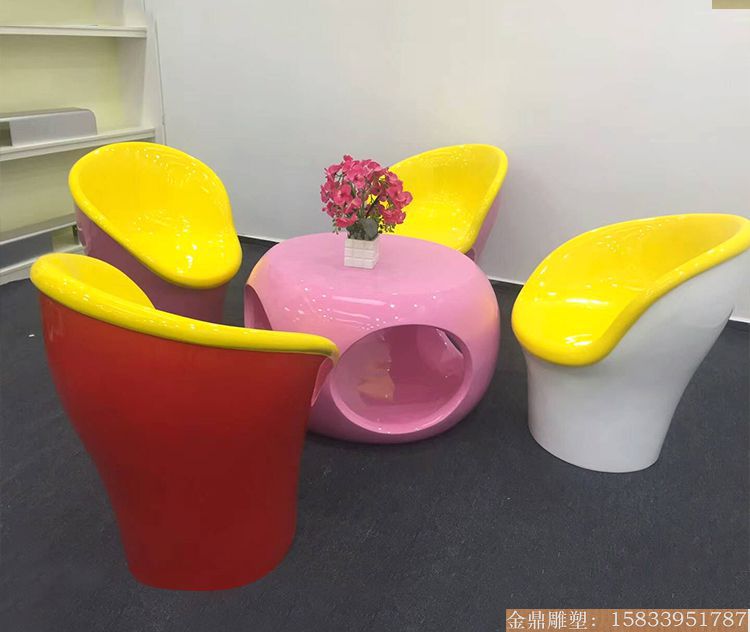 玻璃鋼座椅擺件 景觀座椅雕塑