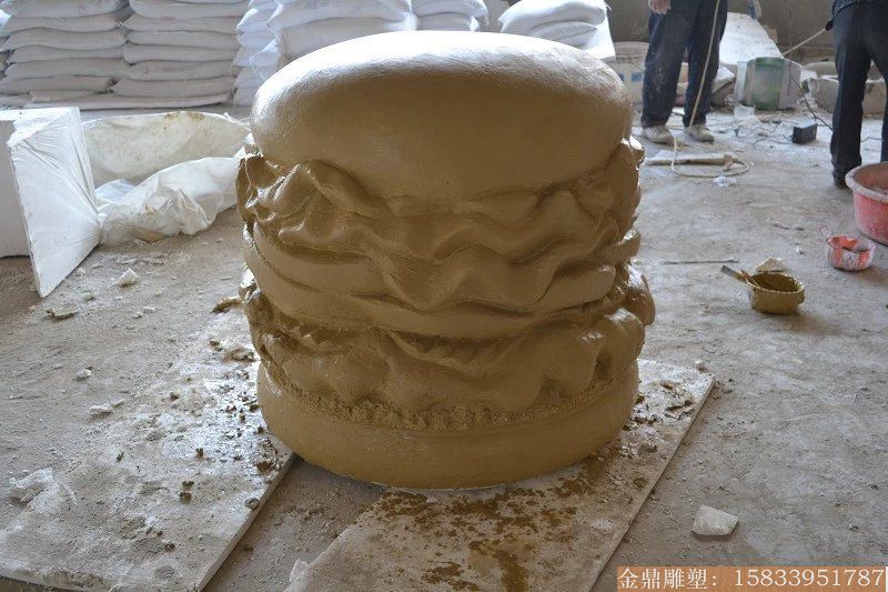 漢堡包模型制作 美味食物造型 飯店門口擺件 德國肯德基漢堡炸雞雕塑